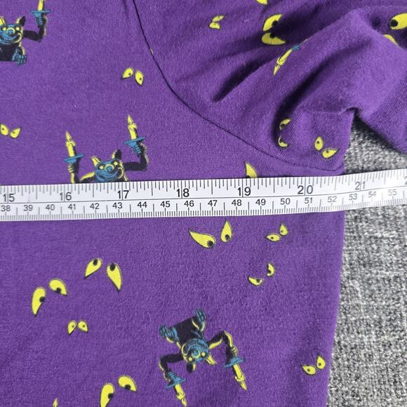Torrid Size 1 Disney Haunted Mansion Punk Goth Gargoyle Puff Sleeve Top - Picture 5 of 6